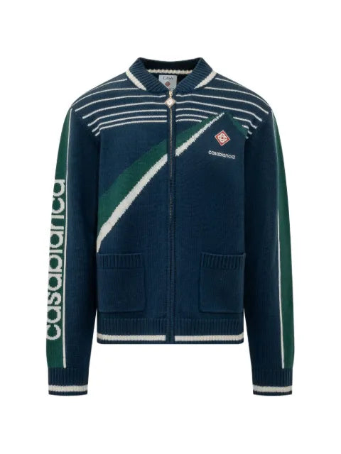 Casablanca Pyramid jacquard wool jacket