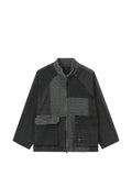 FIVE CM patchwork-design jacket