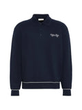 Calvin Klein logo-embroidered polo-collar sweater