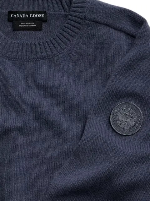 Canada Goose logo-patch merino sweater