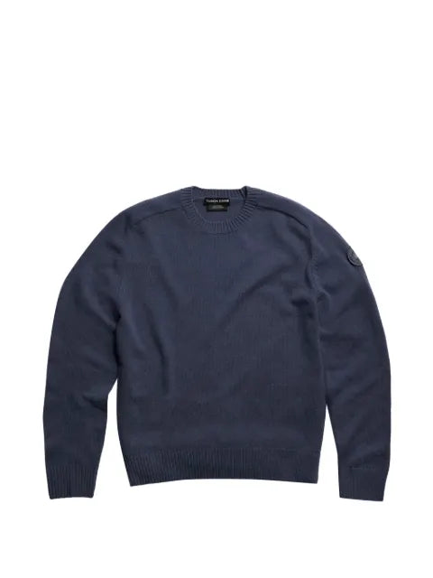 Canada Goose logo-patch merino sweater