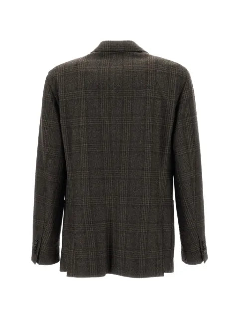 Boglioli check double-breasted jacket