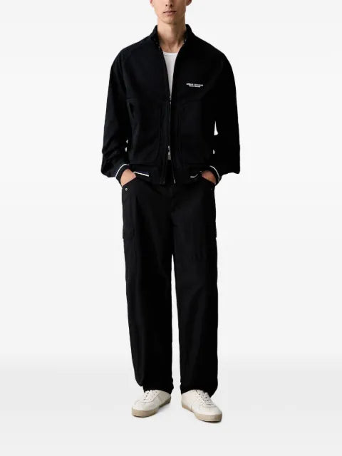 Armani Exchange logo-print high-neck jacket