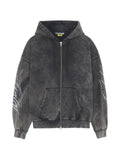 IUTER Tribal marble-effect zip-up hoodie