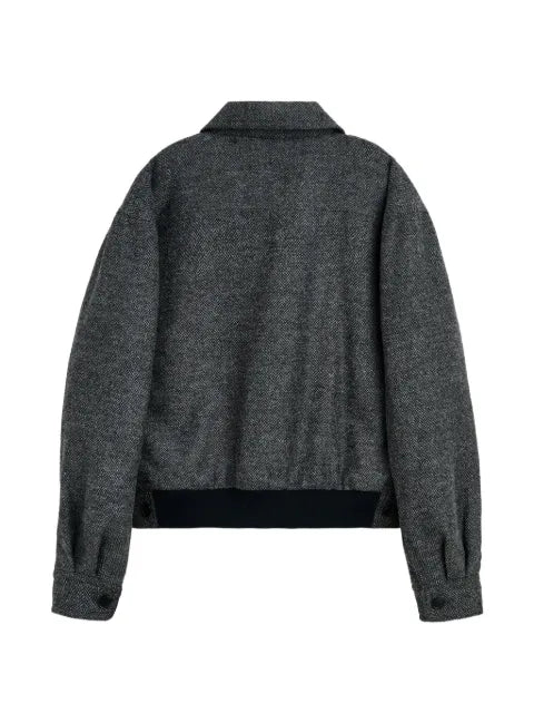 Sunflower Harrington herringbone-pattern jacket