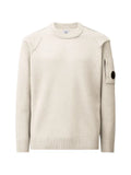 C.P. Company lambswool lens crewneck contrast sweater