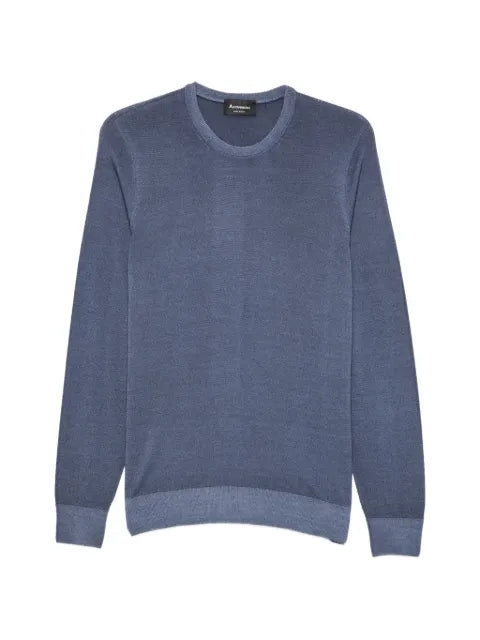 AROVESCIO fine-knit crew-neck sweater
