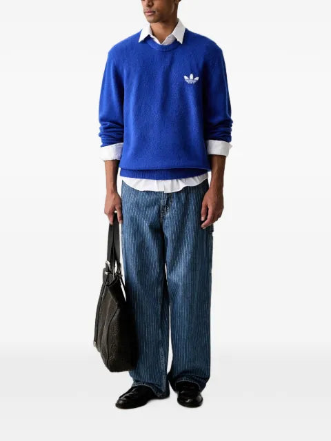 adidas Trefoil essentials logo knit sweater