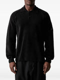 C.P. Company chenille cotton Lens polo sweater