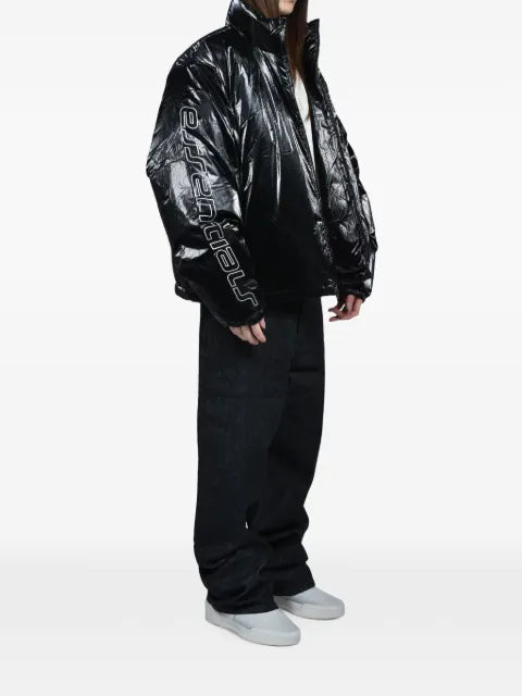 ESSENTIALS logo-print puffer jacket