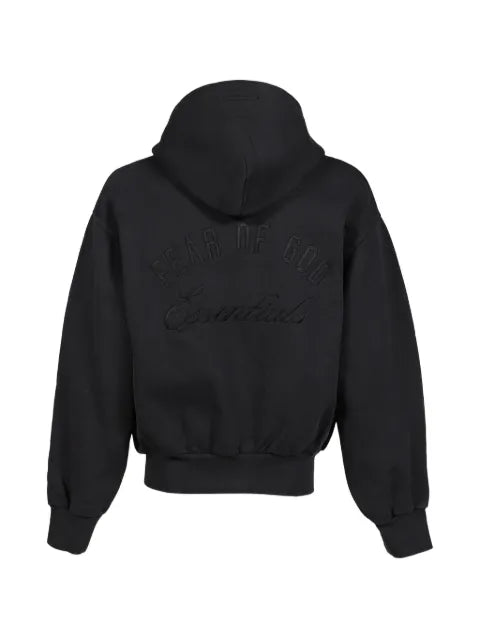 ESSENTIALS logo-embroidered zip-up hoodie