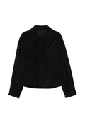 Giorgio Armani waffle-knit chest-pocket jacket