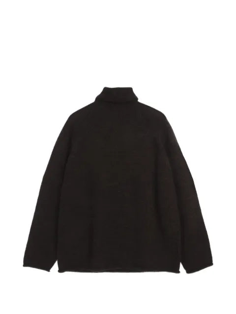 YMC Runaway neck-buttoned sweater