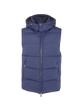 Moorer quilted hooded gilet