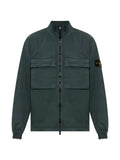 Stone Island 1200024 stretch organic broken twill cotton old effect overshirt