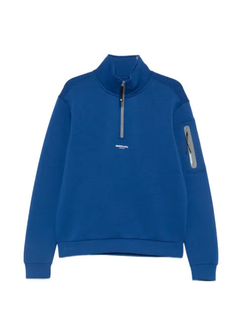 Murphy&Nye Scrupper logo-print quarter-zip sweatshirt