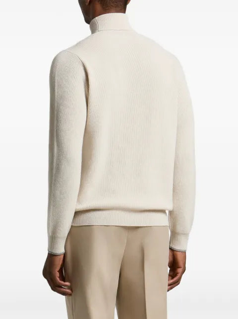 Peserico ribbed roll-neck sweater
