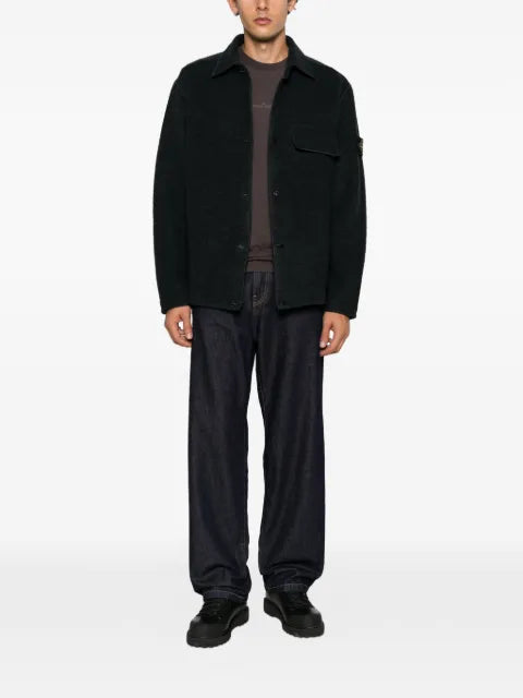 Stone Island logo-patch overshirt jacket
