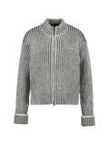 Rains Sapa ribbed-knit zip-up cardigan