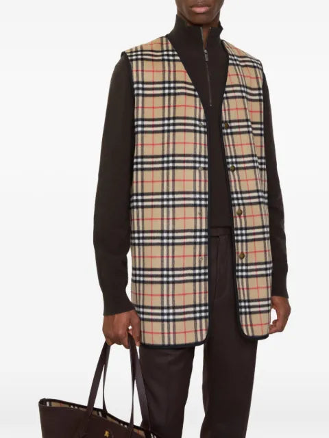 Burberry Check wool cashmere warmer