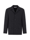 Sunflower pinstripe-pattern jacket