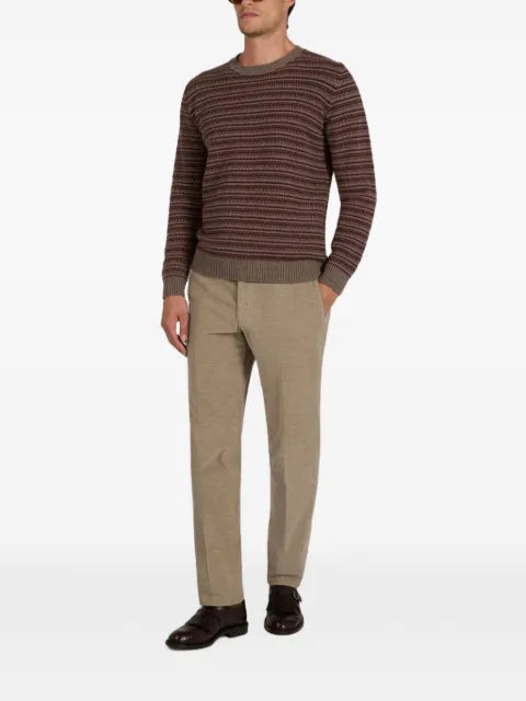 slowear Geelong-wool jacquard-knit sweater