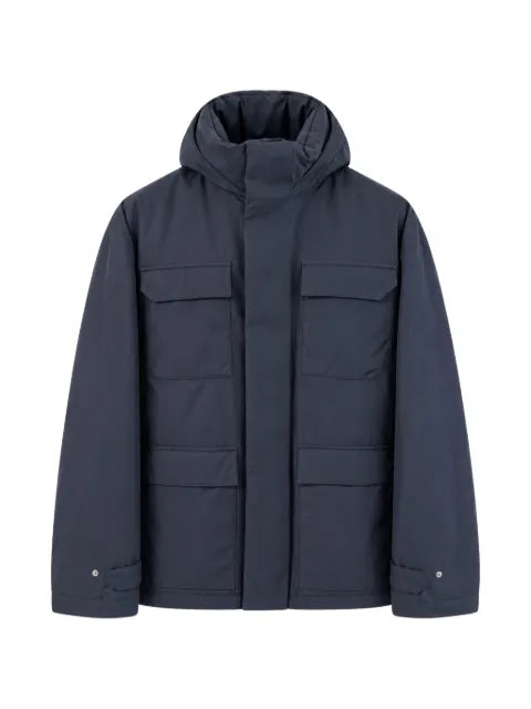 Herno hooded multi-pocket jacket
