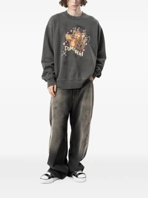DOMREBEL Boom crystal-embellished sweatshirt