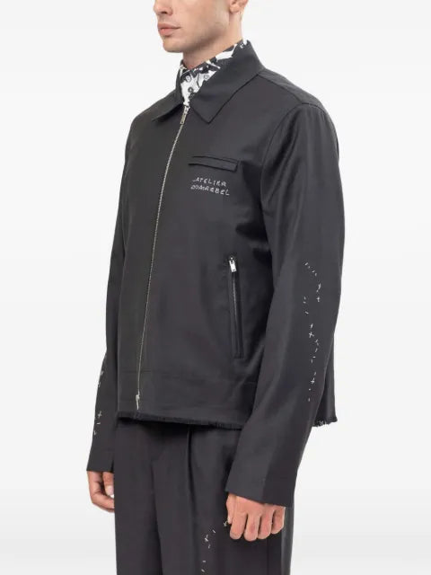 DOMREBEL Backstage hand-stitched boxy jacket