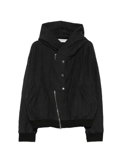 Individual Sentiments crinkled-finish hooded jacket
