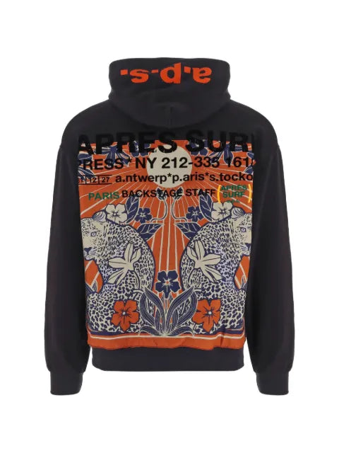 Après Surf logo-print graphic-back hoodie