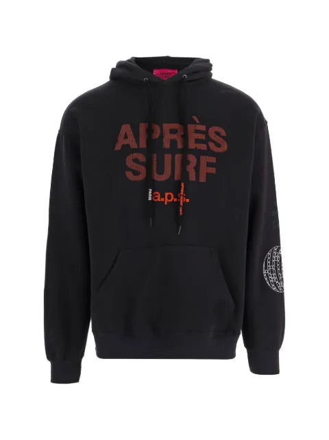 Après Surf logo-print graphic-back hoodie