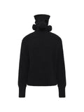Doublet gas-mask-motif sweater