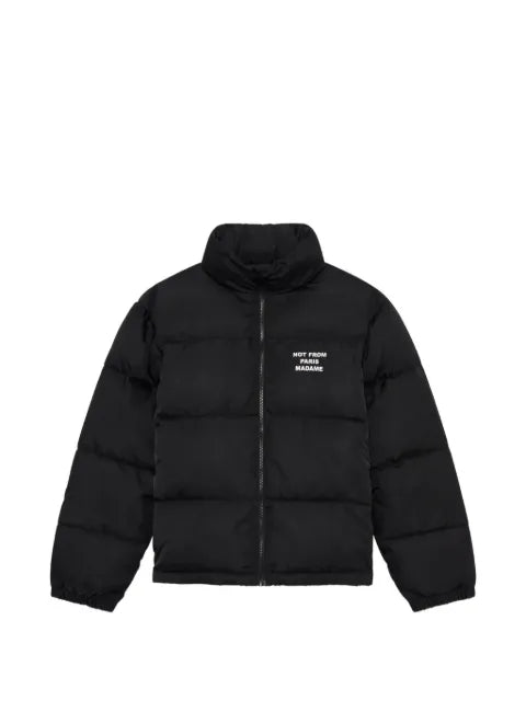 Drôle De Monsieur slogan-print padded jacket