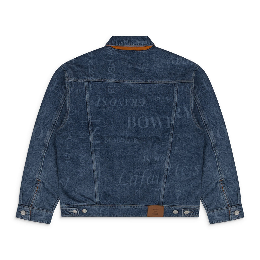 x Martine Rose Washed Blue Reversible Trucker Jacket