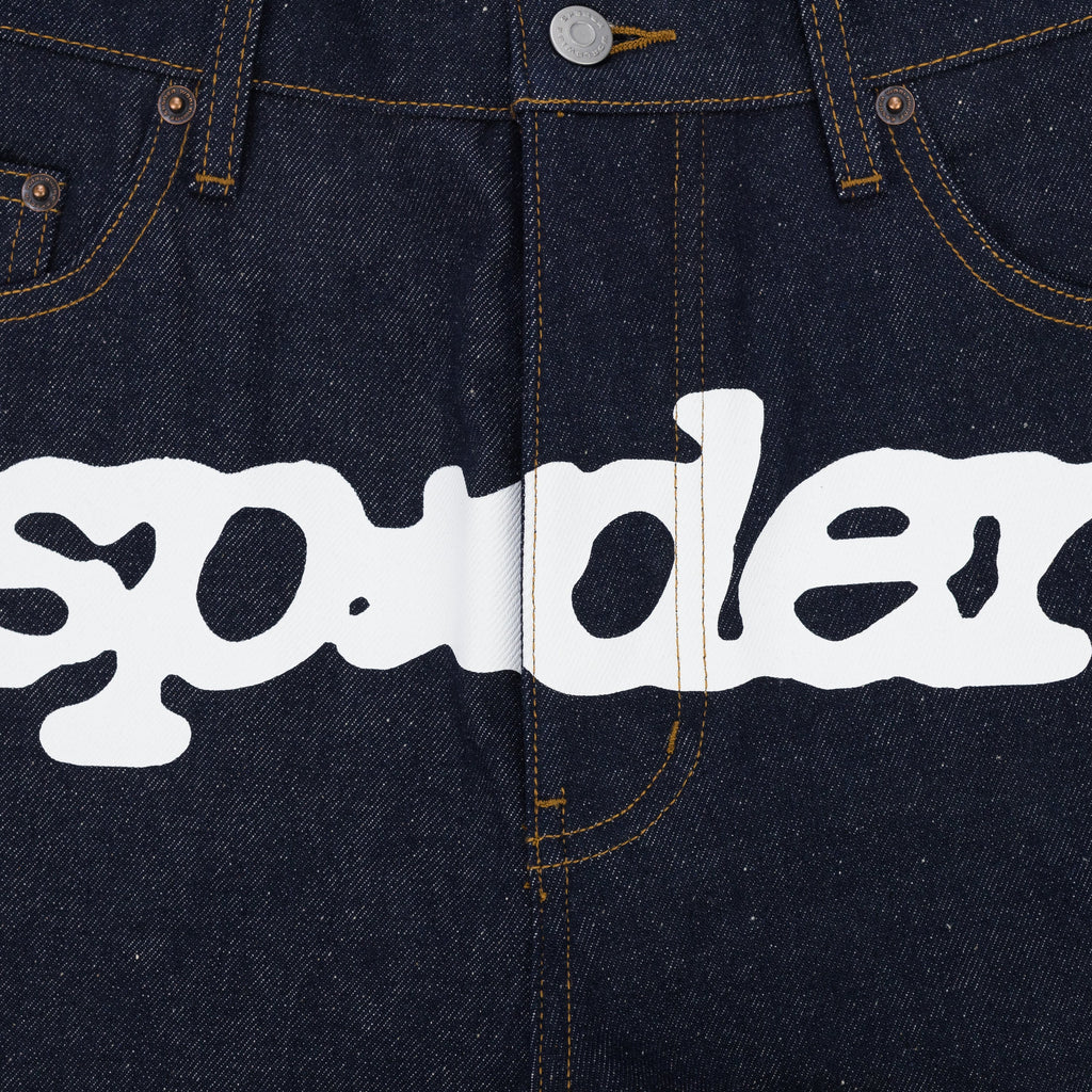 Indigo Indigo V3 LOGO DENIM SHORTS