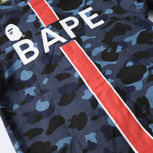 BAPE Navy Blue Camo Shark Hoodie