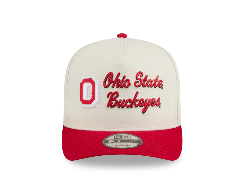New Era 950 A-Frame Ohio State Buckeyes Chainstich Snapback Hat