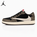 Air Jordan 1 Low Black-Brown Reverse Swoosh Unisex Sneakers CQ4277-001