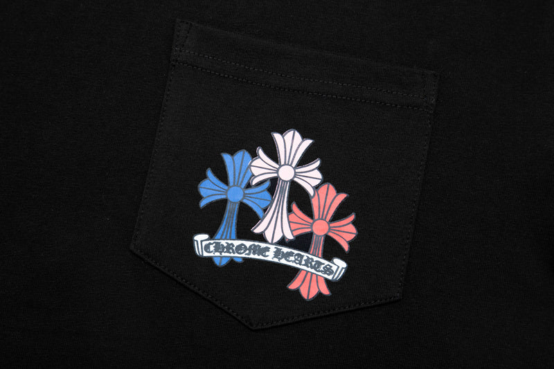 Chrome Hearts Multi Color Cross Cemetery T-shirt 6016