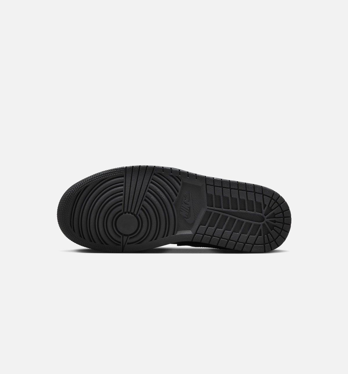 Air Jordan 1 Low Patent Elephant Women's Lifestyle Shoes - Black / White / Metallic Silver