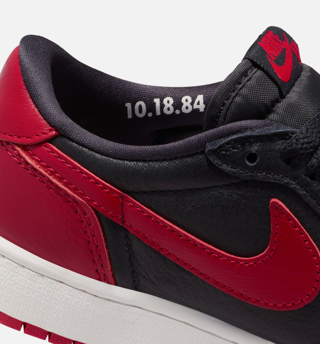 Air Jordan 1 Retro Low OG Grade School Lifestyle Shoe - Black/Varsity Red/Summit White