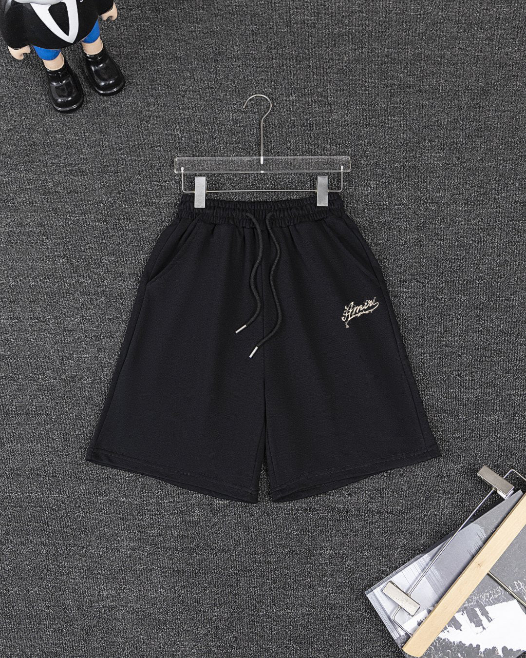 AMIRI Script Logo Short‑Sleeve Tee & Drawstring Shorts Set