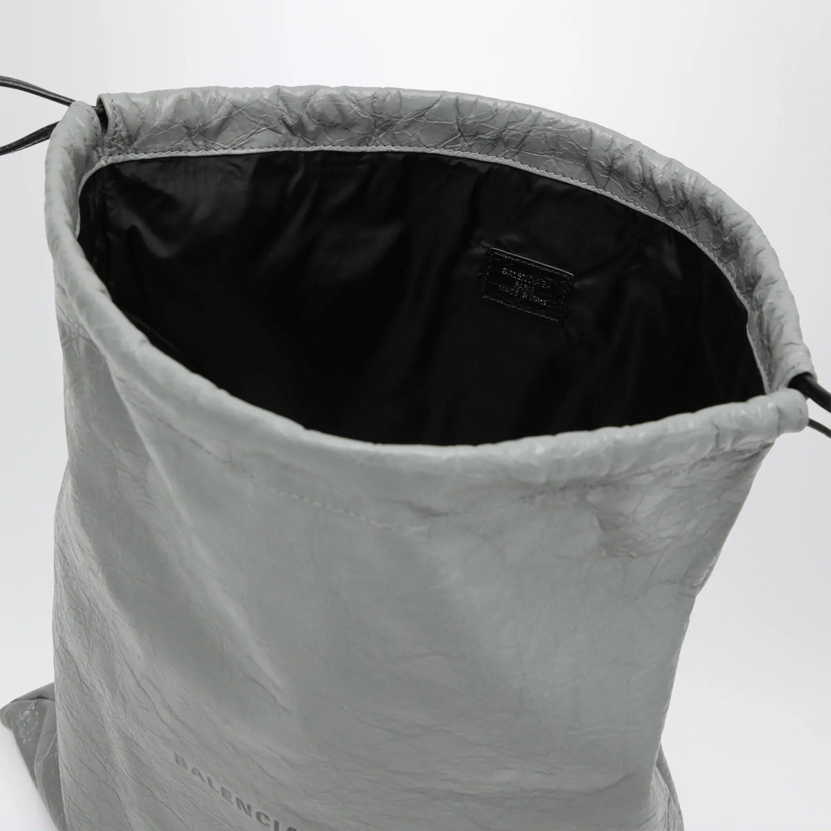 Balenciaga - La Pochette dust bag shopper in Arena lambskin grey
