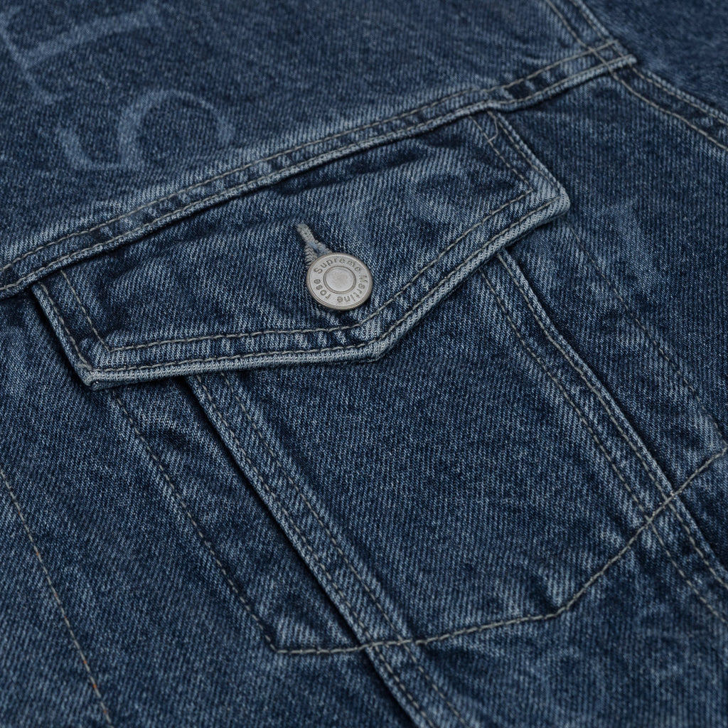 x Martine Rose Washed Blue Reversible Trucker Jacket