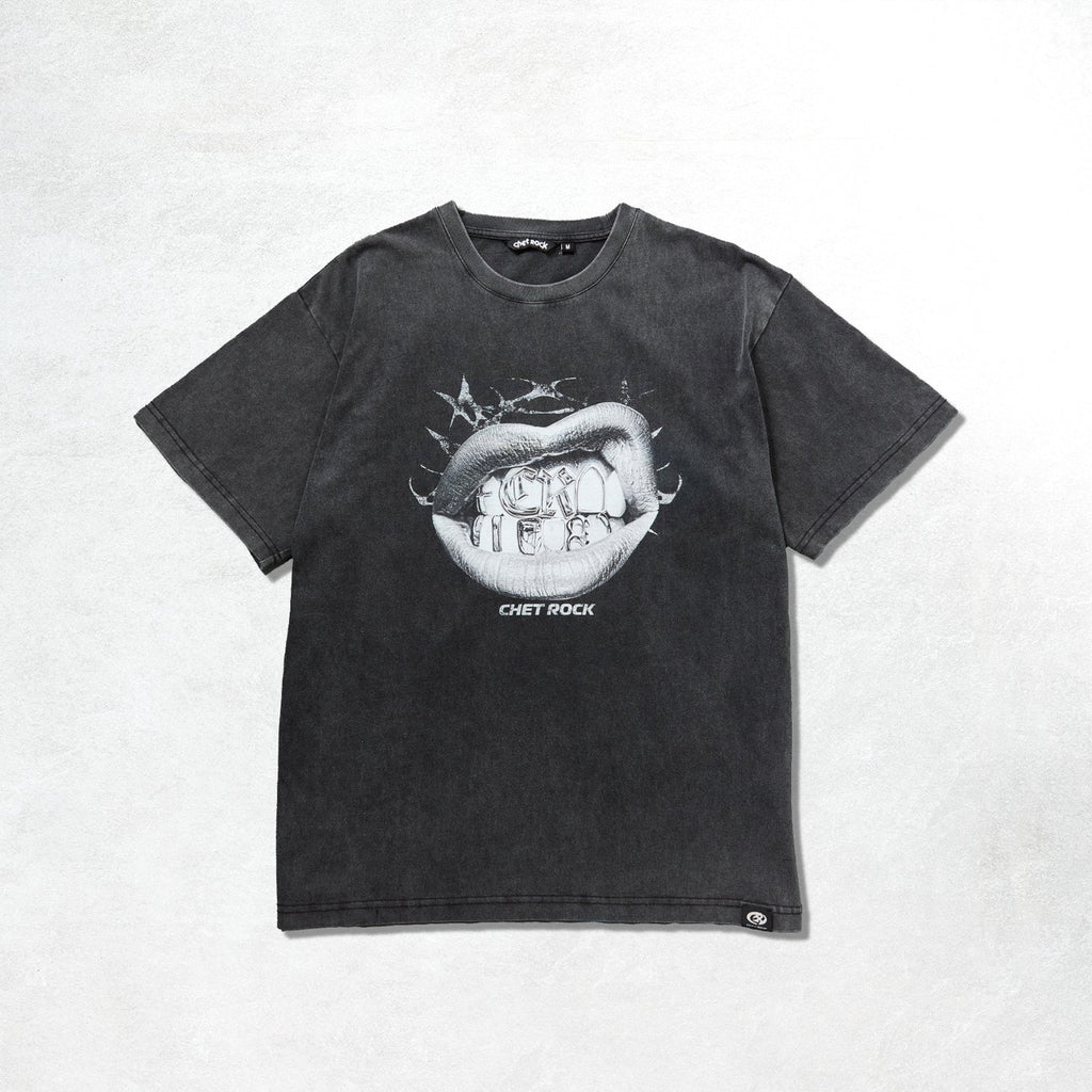 Chet Rock Grillz T-Shirt: Washed Black
