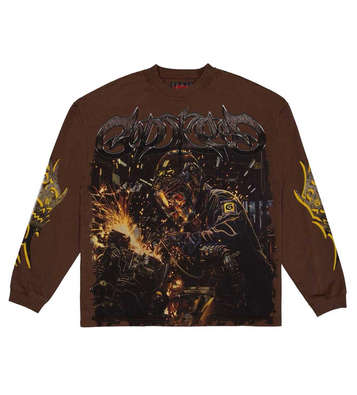 Godspeed Under Construction L/S Tee Brown