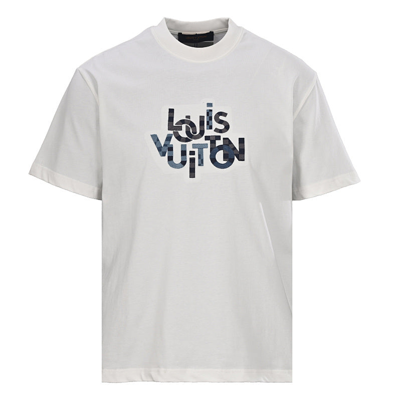 Louis Vuitton Flocked Logo Short-Sleeve T-Shirt
