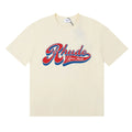 Rhude Retro Script Race Trust Logo Cream Oversized T‑Shirt