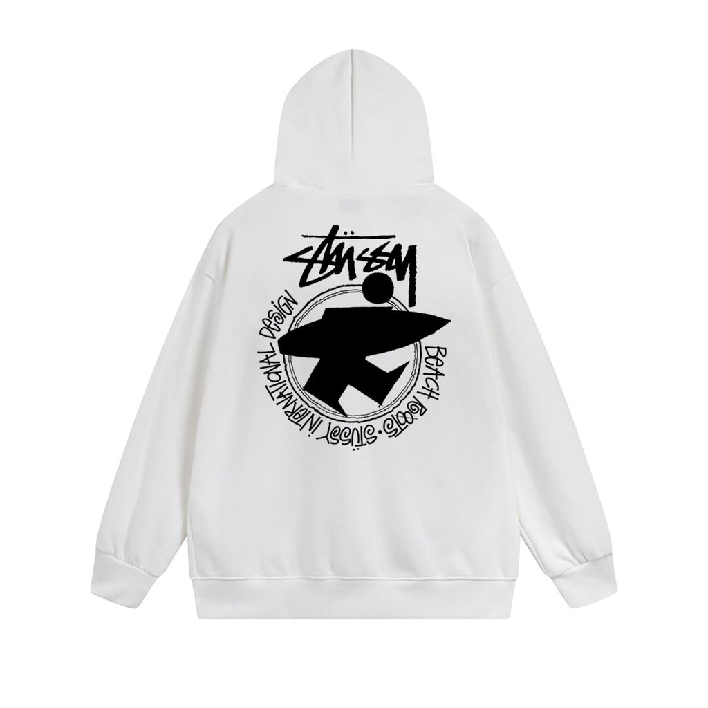 Stussy Hoodie Zip Cardigan Hooded Sweater